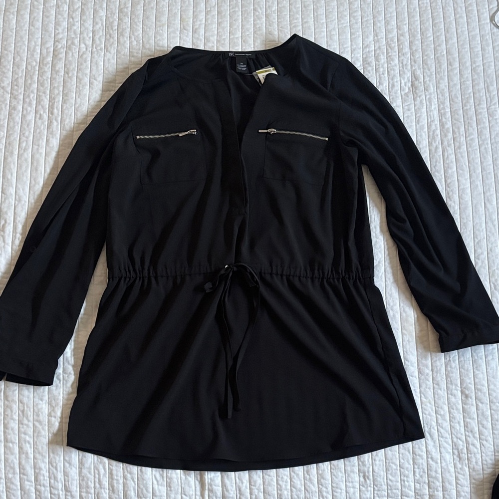 Women’s INC International Concepts Deep Black Top